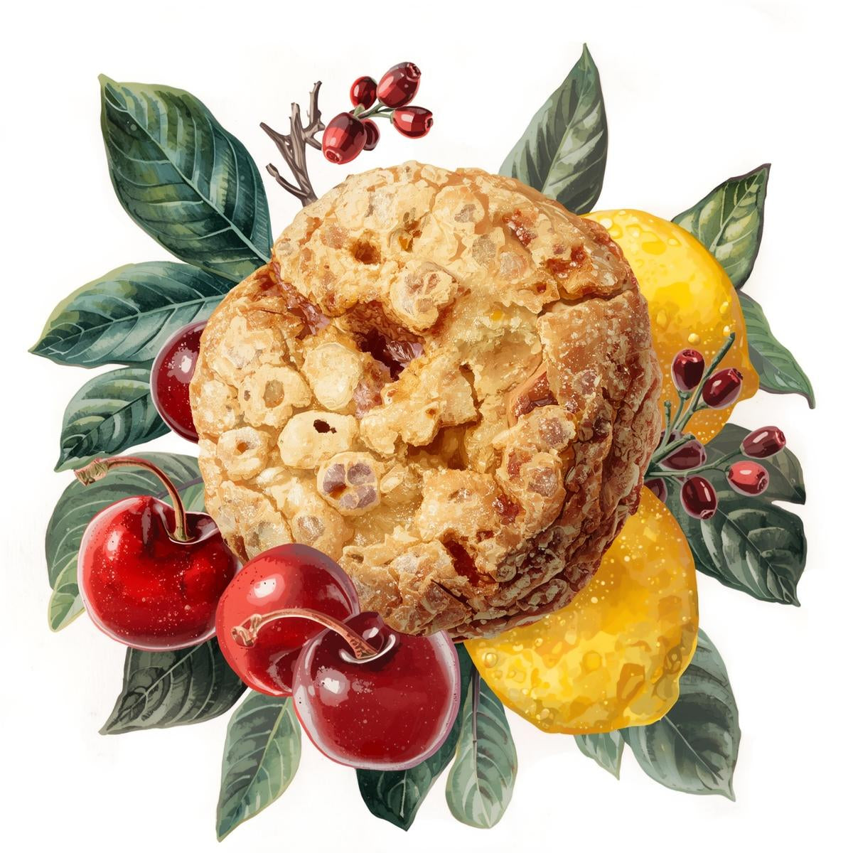 Cherry & Lemon Scone
